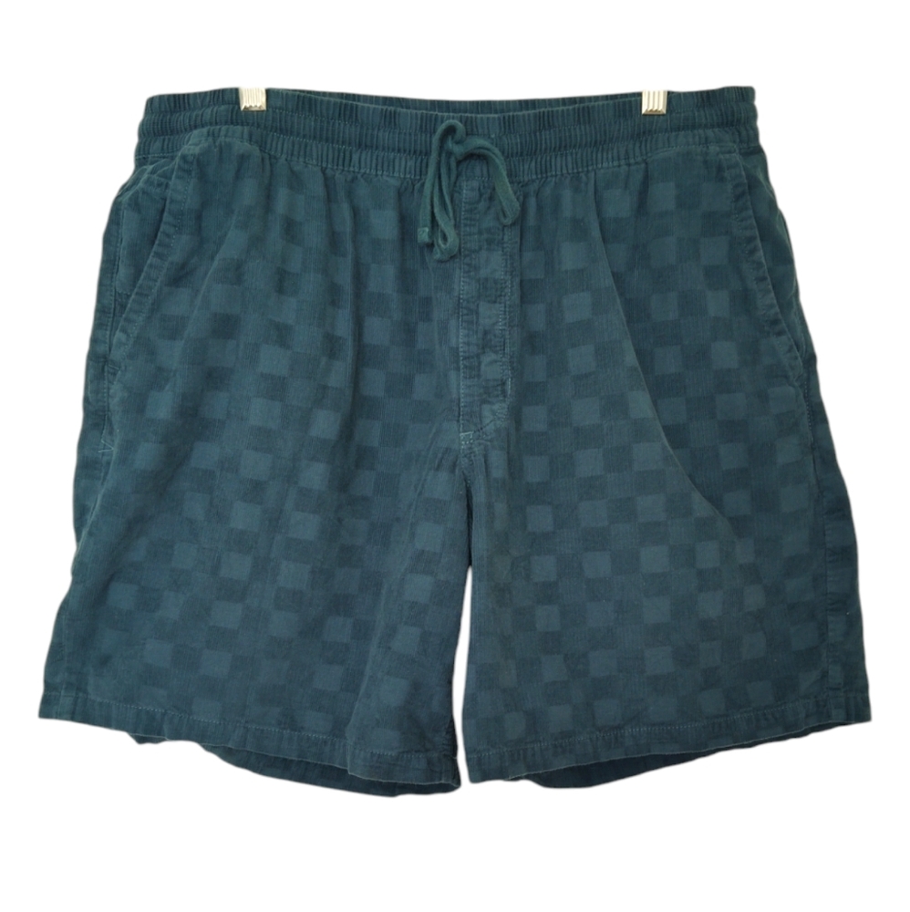 Vans Checkered Teal Casual Shorts‎ sz XL